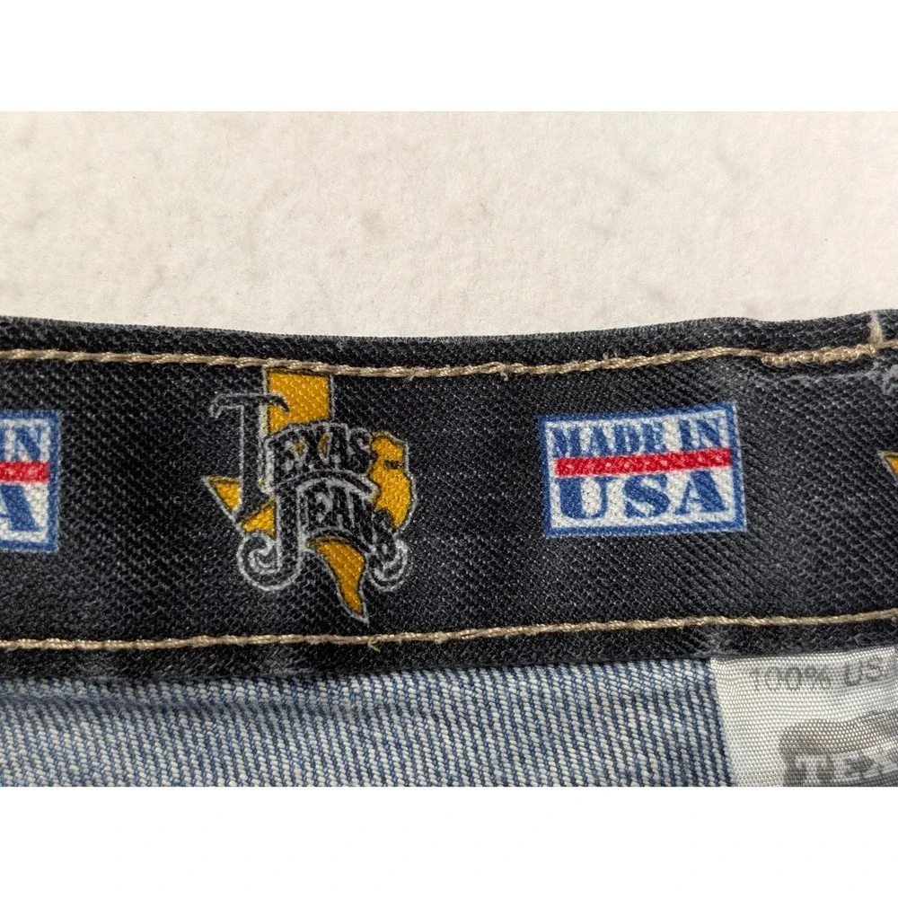 Texas Jeans Mens Jeans 36 x 28 Straight Leg Denim Made in USA Blue